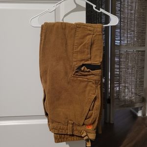 khaki empyre baggy corduroy cargos double knee
